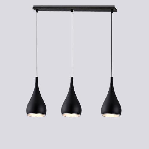 Black, White & Silver Minimalist LED Pendant Lights