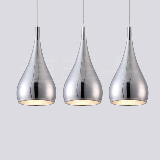 Black, White & Silver Minimalist LED Pendant Lights