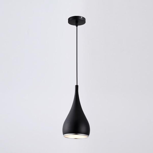 Black, White & Silver Minimalist LED Pendant Lights