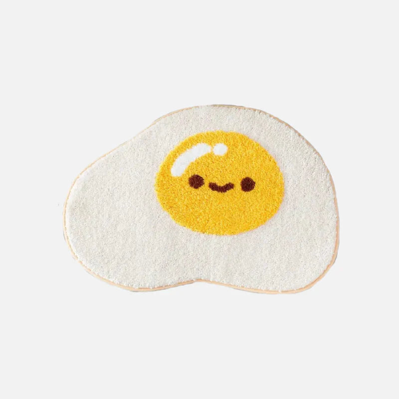 Egg and Toast Tufted Rug & Bath Mat