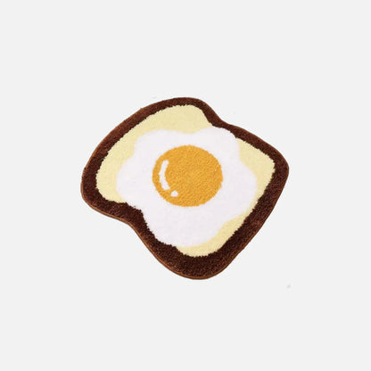 Egg and Toast Tufted Rug & Bath Mat