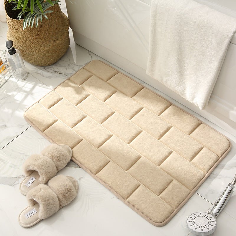 Brickwork Pattern Bathroom Mat