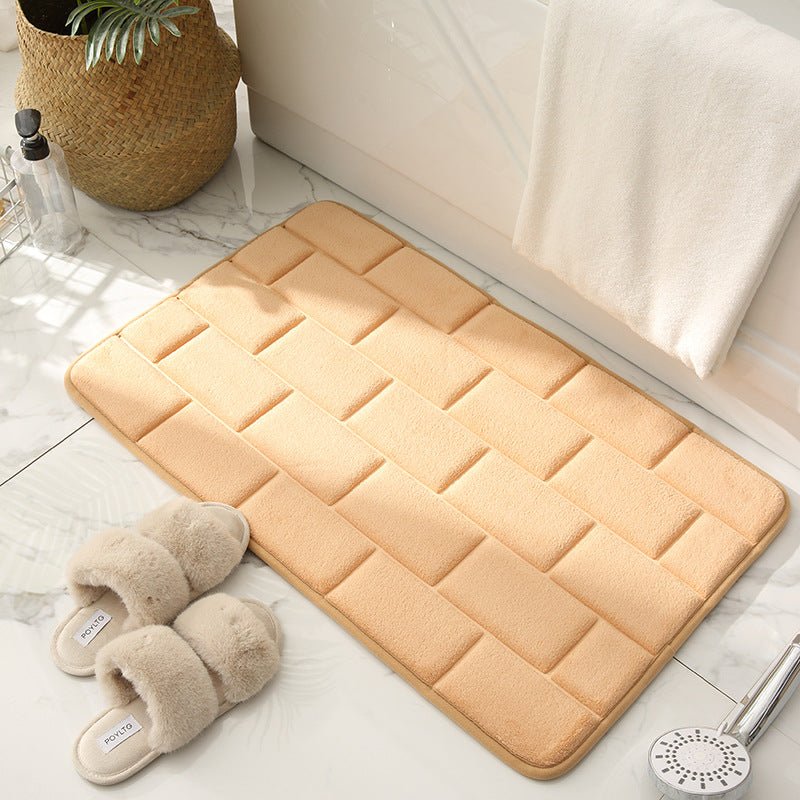 Brickwork Pattern Bathroom Mat