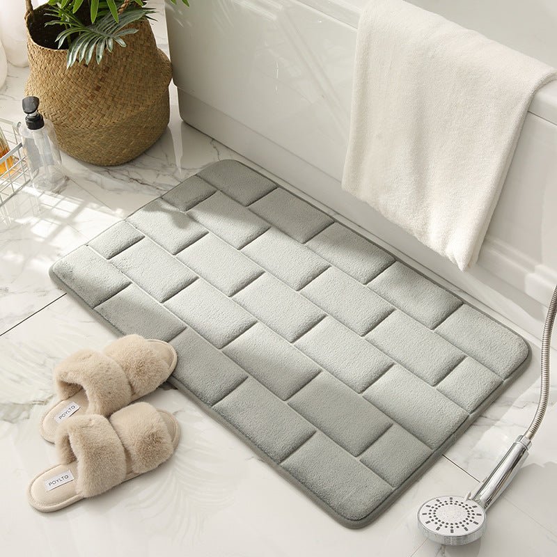 Brickwork Pattern Bathroom Mat