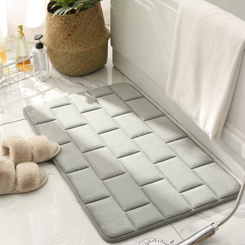 Brickwork Pattern Bathroom Mat