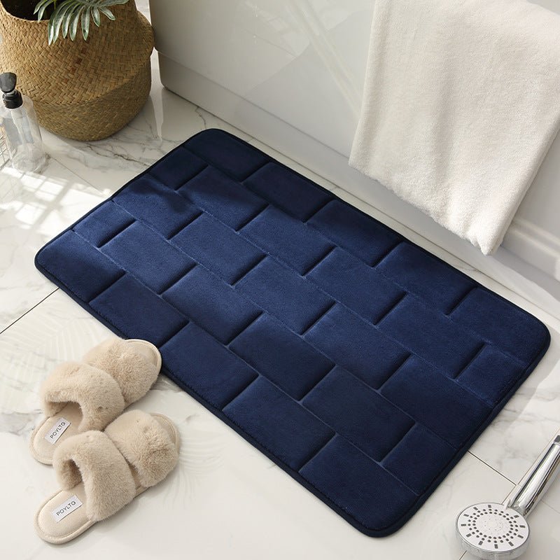 Brickwork Pattern Bathroom Mat