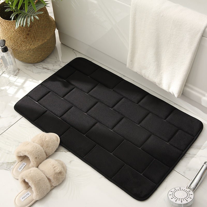 Brickwork Pattern Bathroom Mat