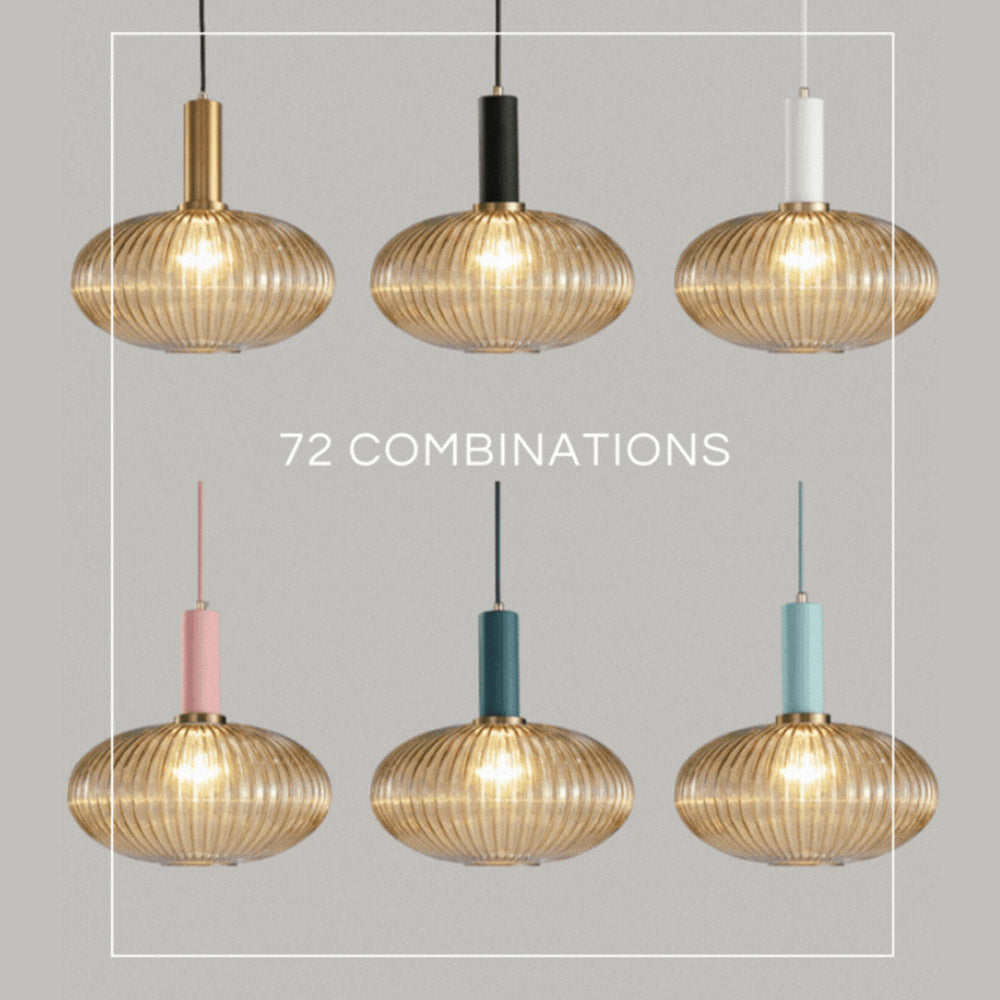 Nordic Fluted Glass Pendant Lights