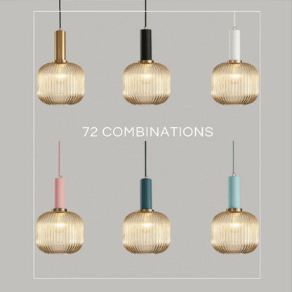 Nordic Fluted Glass Pendant Lights