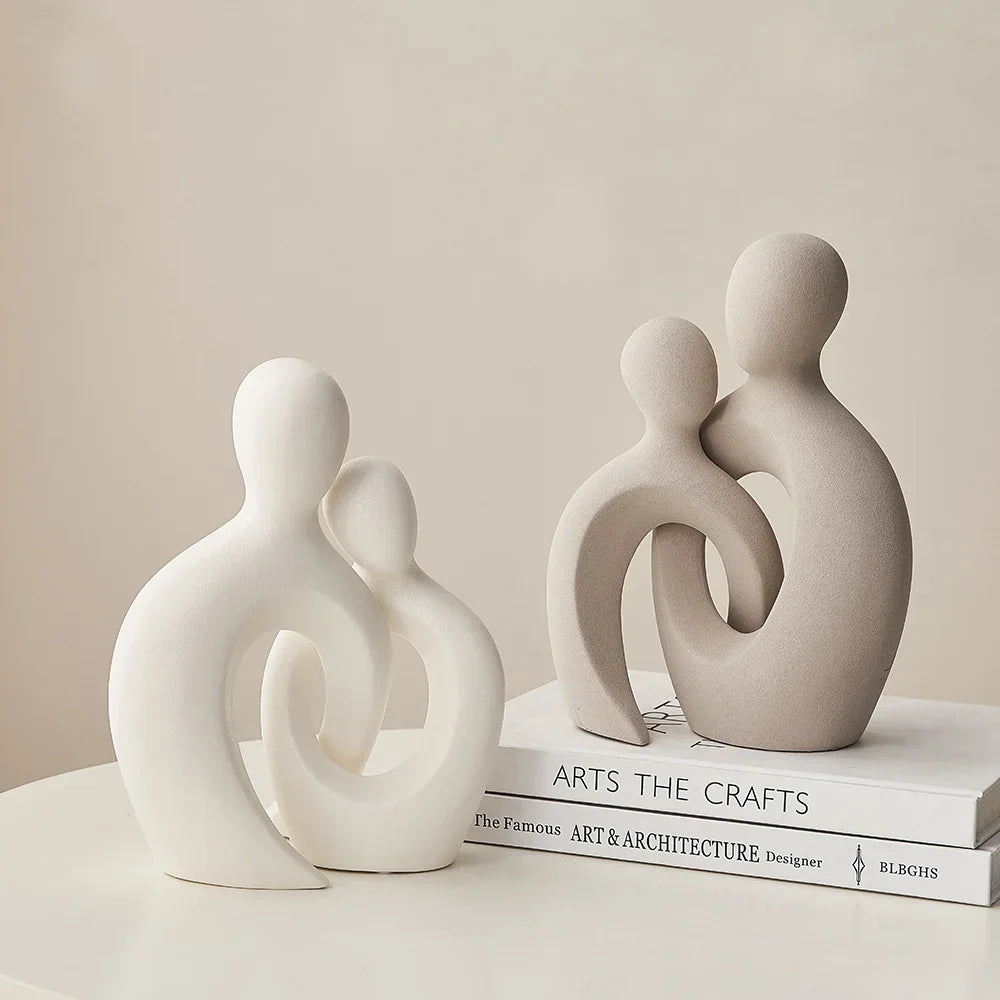 Ceramic Abstract Couple