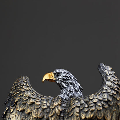 Black Hawk Eagle Sculpture