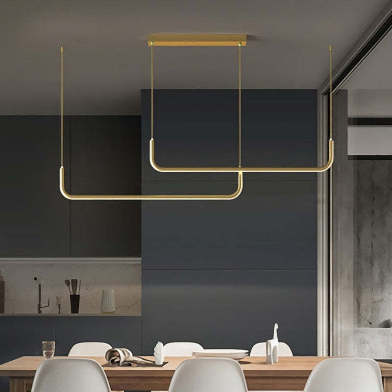 LuxeLight – Elegant Hanging Lamp made of Metal and Silicone