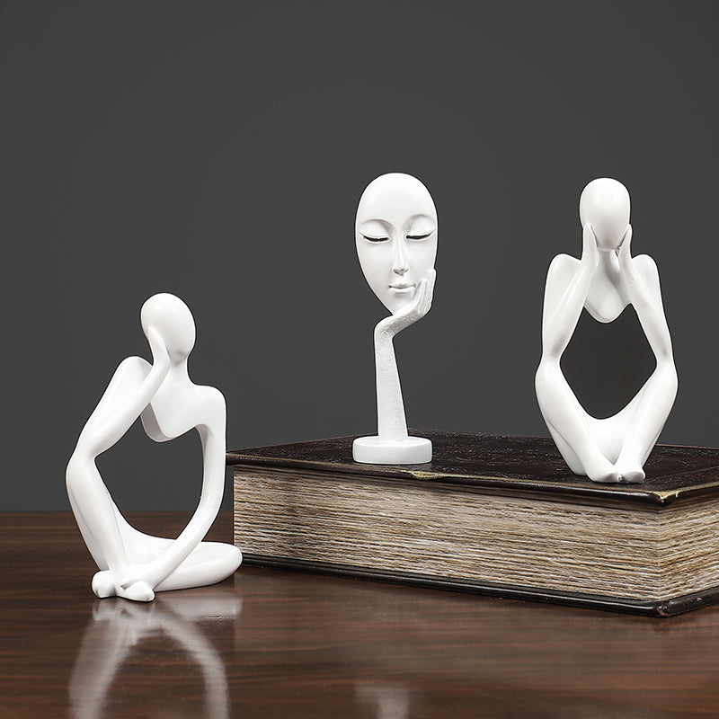 Abstract Thinker Figurines