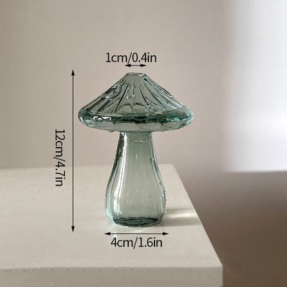 Cactus + Mushroom Shaped Glass Vases