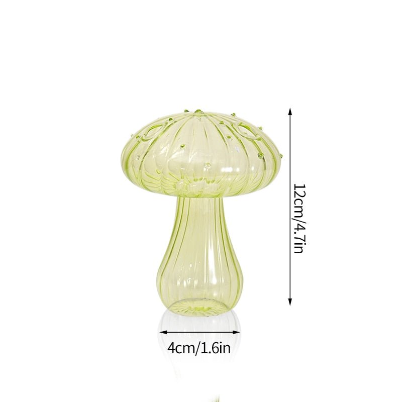 Cactus + Mushroom Shaped Glass Vases