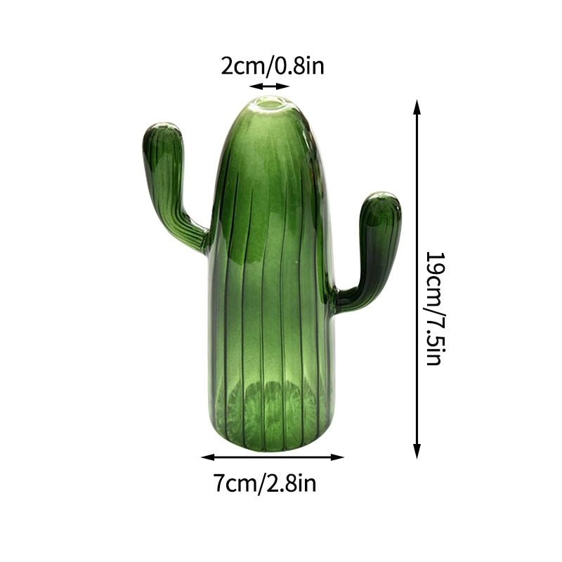 Cactus + Mushroom Shaped Glass Vases