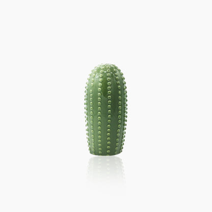 Hand-Crafted Green Ceramic Cactus Sculpture