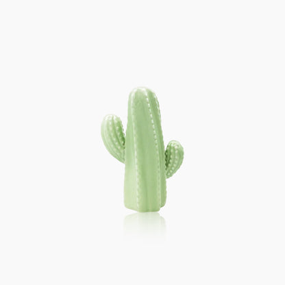 Hand-Crafted Green Ceramic Cactus Sculpture