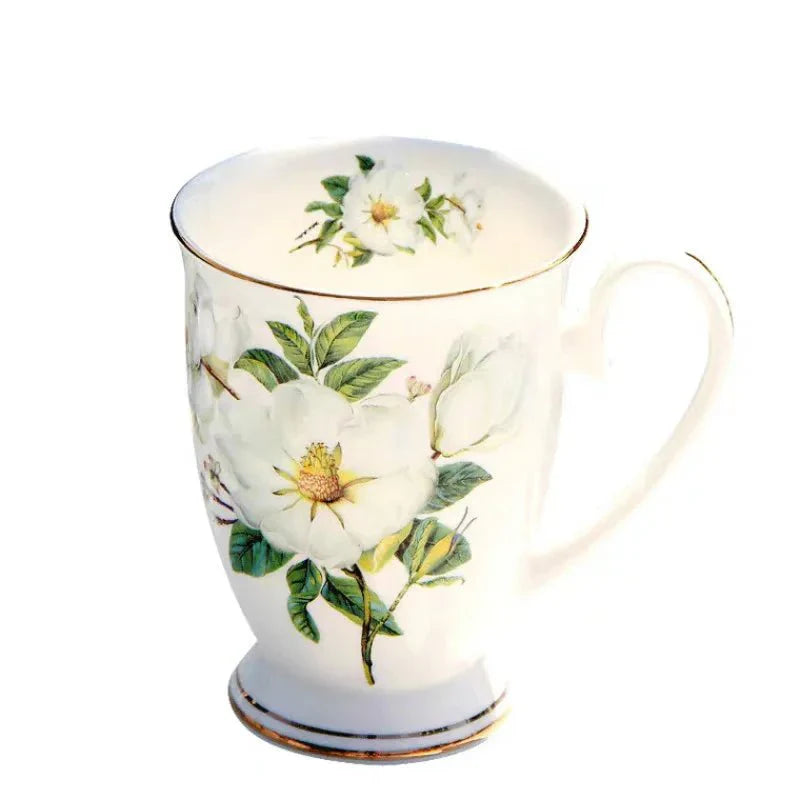 Camellia Bone China Coffee Mug