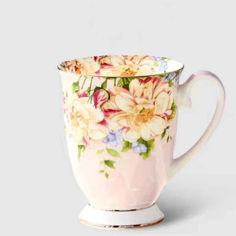 Camellia Bone China Coffee Mug