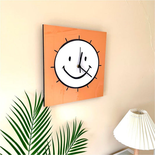 Cartoon Face Digital Wall Clock