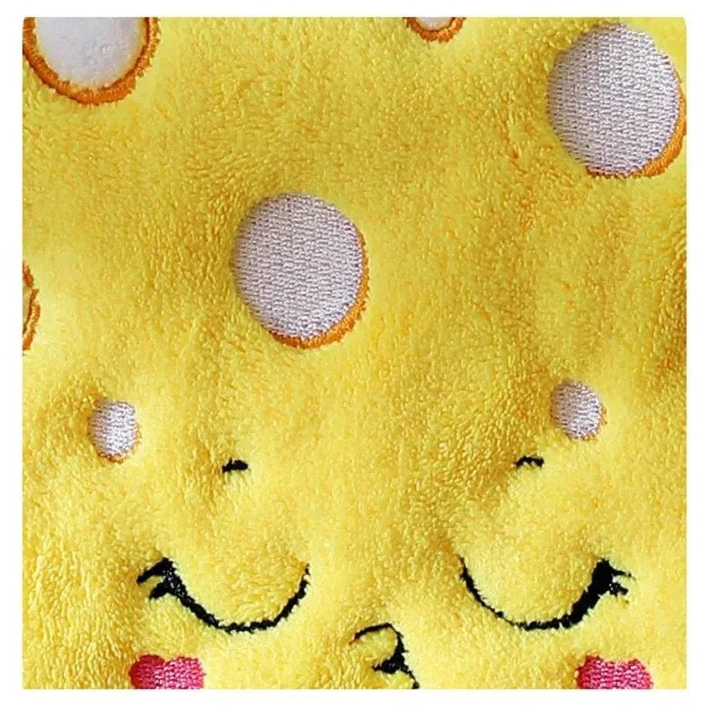 Cartoon Fleece Food Shaped Hand Towel