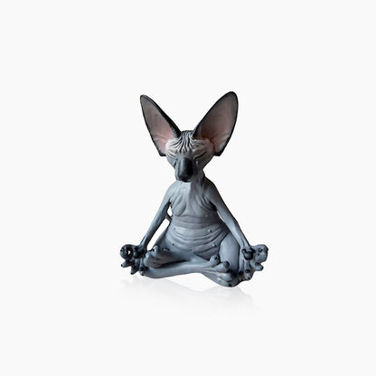 Yoga Sphynx Cat Statue