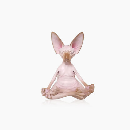 Yoga Sphynx Cat Statue