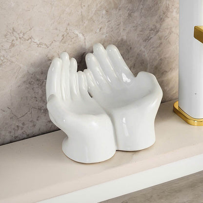 Ceramic Cartoon Palm Soap Holder