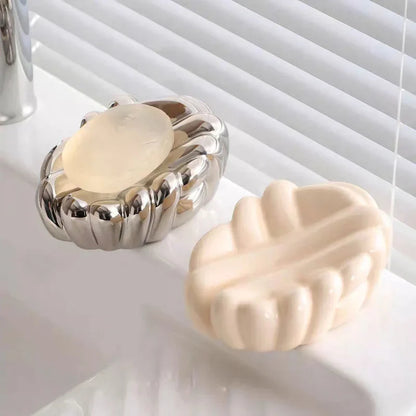 Grooves Ceramic Soap Box