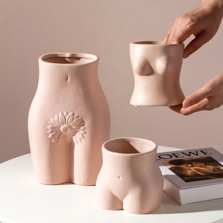 Pink Girl Body Vase