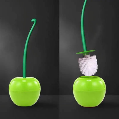 Cherry + Apple Toilet Brush + Holder