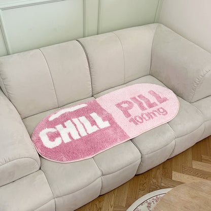 Chill Pill Oval Tufted Rug