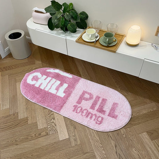 Chill Pill Oval Tufted Rug