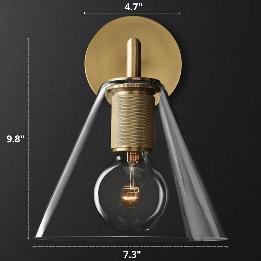 Miravique Copper & Glass Wall Sconces