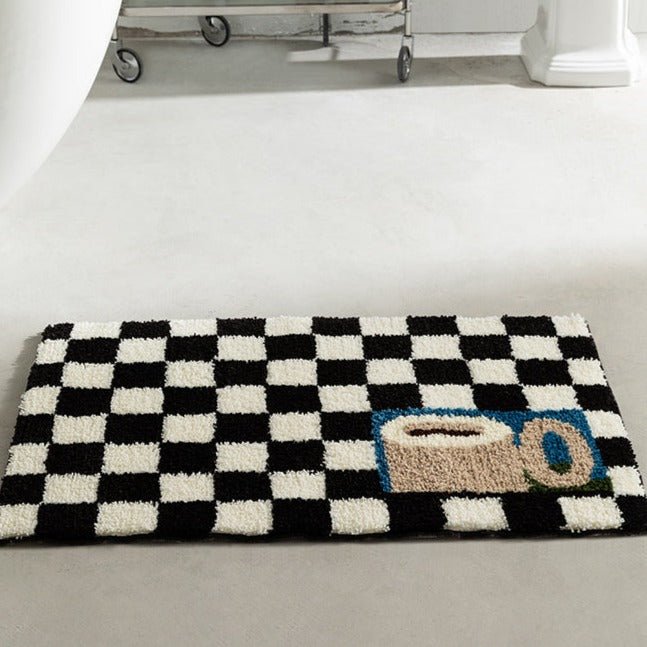 Coffee Checkered Mat