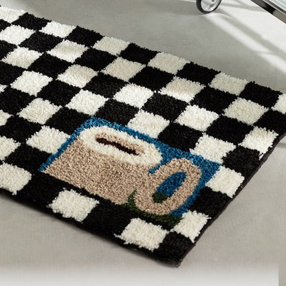 Coffee Checkered Mat