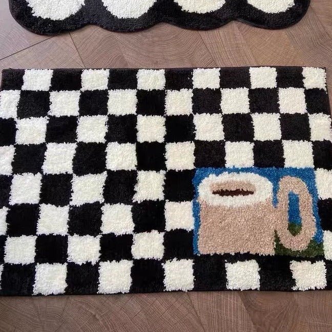 Coffee Checkered Mat