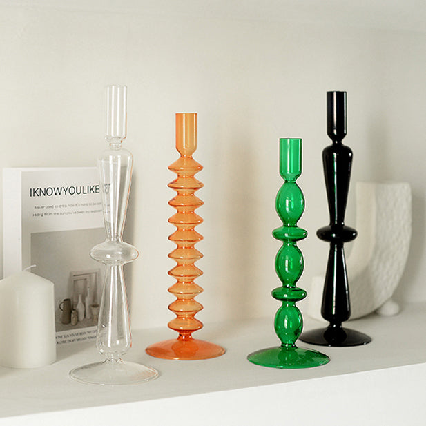 Danish Pastel Colorful Layered Candle Stick