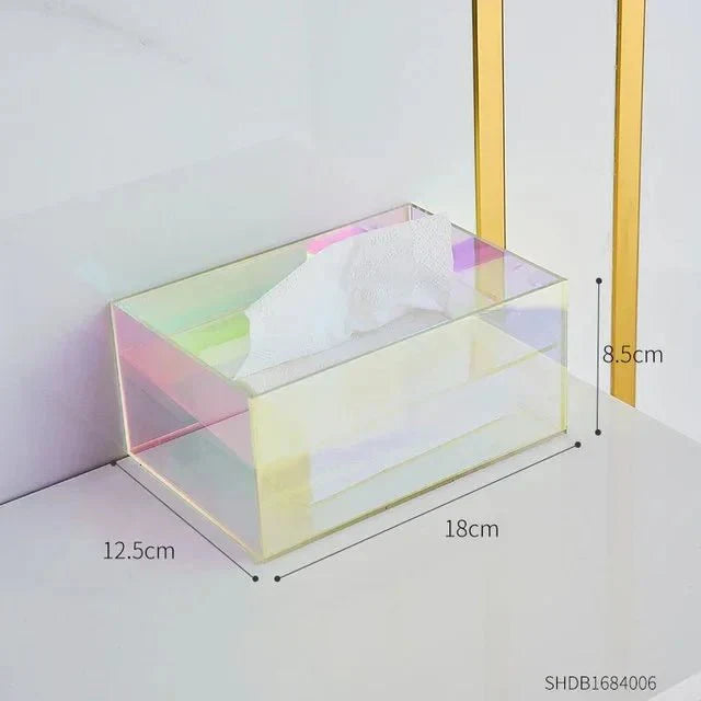 Colourful Acrylic Tissue Box Holder