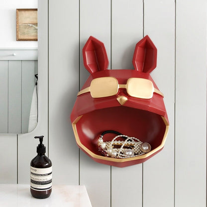 Cool Big-Mouth Dog Wall Shelf