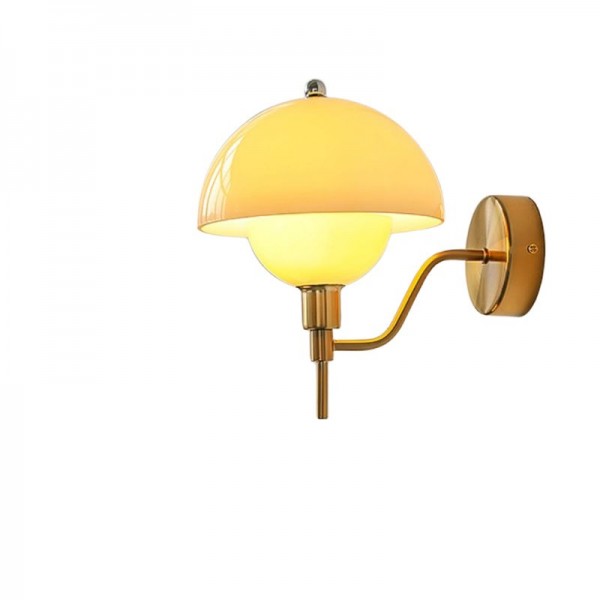 Cream Mushroom Walkway Wall Light