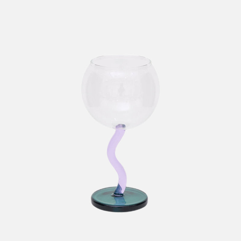 Saxo Wavy Glass Goblet