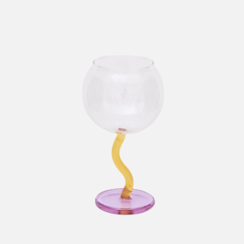 Saxo Wavy Glass Goblet