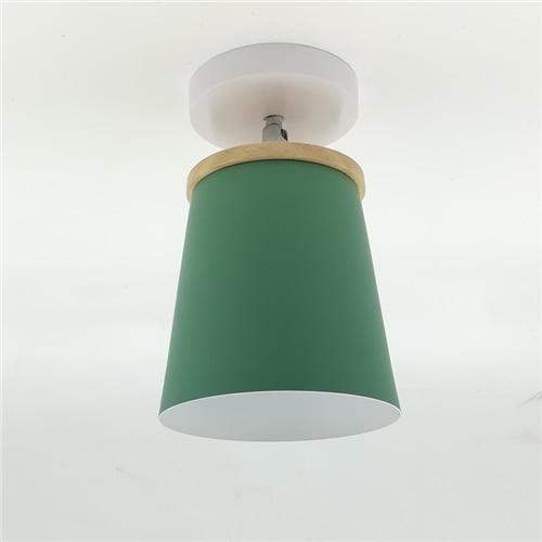 Creative Round Iron E27 Ceiling Light Nordic Modern Macaron LED Ceiling Lamp