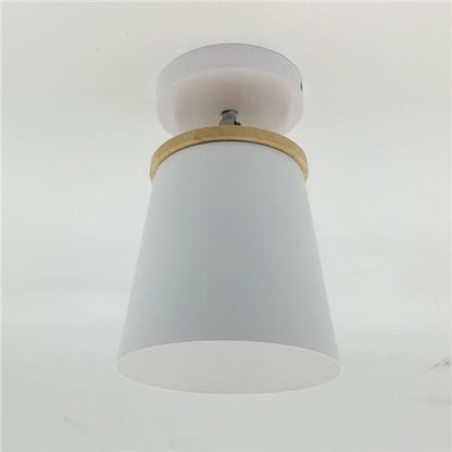 Creative Round Iron E27 Ceiling Light Nordic Modern Macaron LED Ceiling Lamp