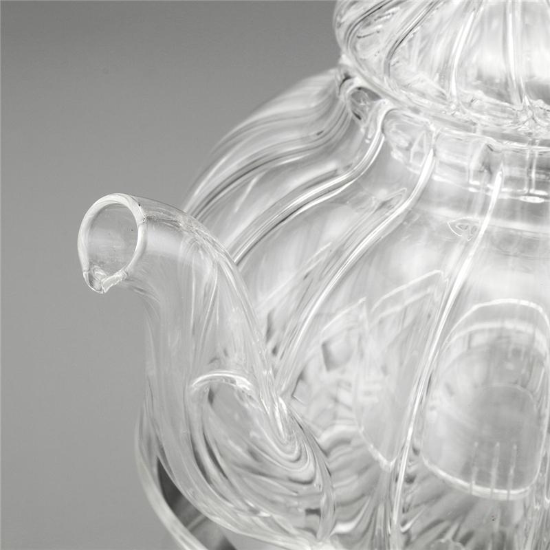 Crystal Clear Glass Teapot Set