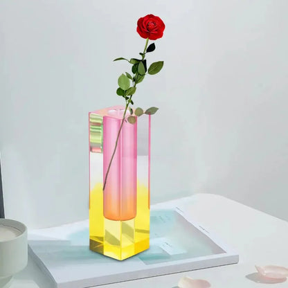 Crystal Effect Gradient Vase