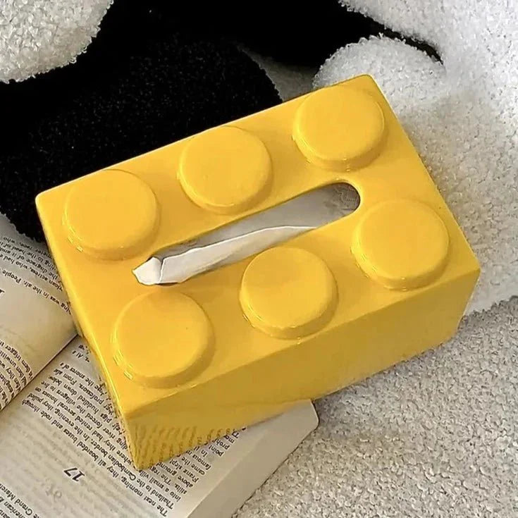 Cute Ceramic Building Blocks Tissue Box