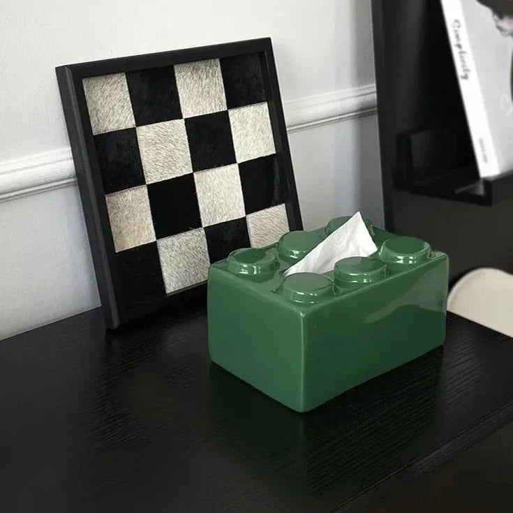 Cute Ceramic Building Blocks Tissue Box